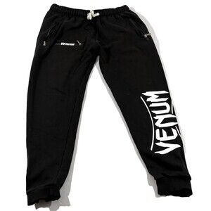 Venum UFC Sweatpants Mens Black MMA Jogger Training Gym Running Casual Sz 2XL